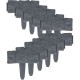 OBRZEŻE TRAWNIKOWE PALISADA KAMIEŃ 25X10 CM CIEMNY SZARY 10SZT
