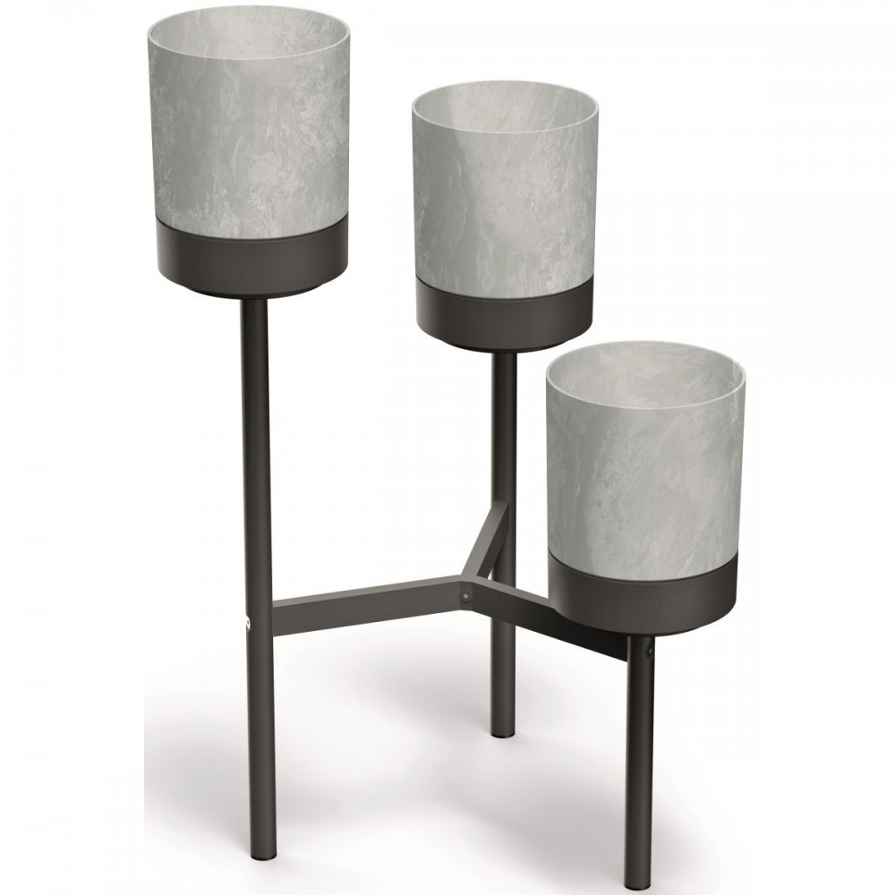 KWIETNIK BLOOMIE STAND 3 DONICZKI - BETON