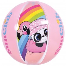 PIŁKA PLAŻOWA DMUCHANA PANDA 40CM 53014 RÓŻOWY