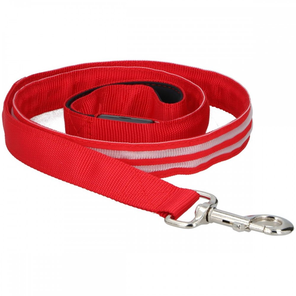 SMYCZ Z PASKIEM LED DŁ 120CM - CZERWONY