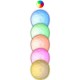 LAMPKA DEKORACYJNA KSIĘŻYC ŚR 11,5CM RGB