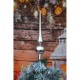 CZUBEK CHOINKOWY WYS. 25CM SREBRNY