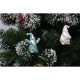 MIKOŁAJ ŚWIĄTECZNY CERAMICZNY BOMBKA 7,8CM 1 szt