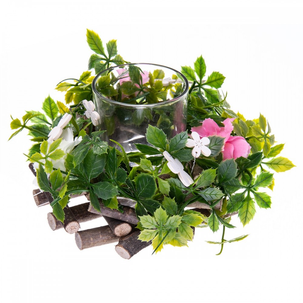 WIANEK STROIK DEKORACYJNY TEA LIGHT ŚREDNICA 16CM