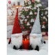 BROKATOWY SKRZAT DEKORACYJNY 50CM CZERWONY