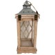 DEKORACYJNA LAMPA DREWNIANA wys 43cm