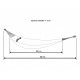 HAMAK OGRODOWY 1 OSOBOWY 200X100CM