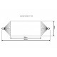 HAMAK OGRODOWY 1 OSOBOWY 200x100CM CHABROWY