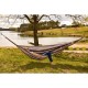 HAMAK OGRODOWY 2 OSOBOWY LUXE XXL 250x150CM Z DRĄŻKIEM BRĄZOWY