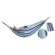 HAMAK OGRODOWY 2 OSOBOWY XXL 250x150CM NIEBIESKI