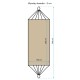 HAMAK OGRODOWY 2 OSOBOWY XXL 250x150CM NIEBIESKI