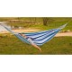 HAMAK OGRODOWY 2 OSOBOWY LUXE XXL 250x150CM Z DRĄŻKIEM NIEBIESKI