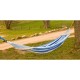 HAMAK OGRODOWY 2 OSOBOWY LUXE XXL 250x150CM Z DRĄŻKIEM NIEBIESKI