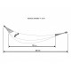 HAMAK OGRODOWY 2 OSOBOWY 200x150CM
