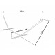 STELAŻ DO HAMAKA METALOWY 450x120x135CM ROYOKAMP