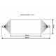 HAMAK STANDARD 1 OSOBOWY 200x100CM ROYOKAMP