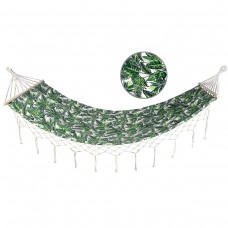 HAMAK Z FRĘDZLAMI 1 OSOBOWY 200X100CM MIAMI JUNGLE LIGHT