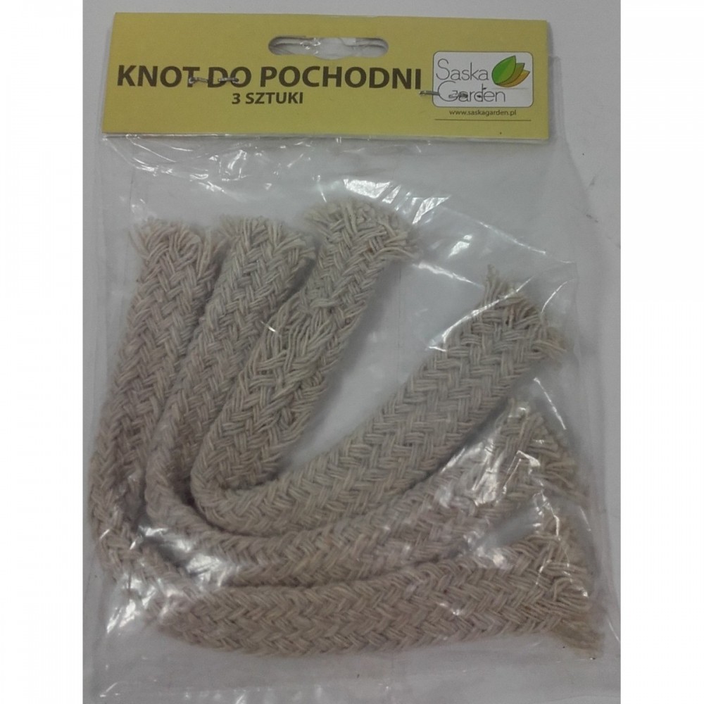 KNOT PŁASKI DO LAMPY NAFTOWEJ I POCHODNI 13x1,2x0,5 CM - ZESTAW 5SZT