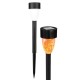 LAMPA SOLARNA Z EFEKTEM PŁOMIENIA 3xLED 36,5CM