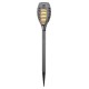 POCHODNIA LAMPA SOLARNA TAŃCZĄCE PŁOMYKI 12 LED SMD 7,5x7,5x46,5CM SZARA