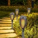 POCHODNIA LAMPA SOLARNA TAŃCZĄCE PŁOMYKI 12 LED SMD 7,5x7,5x46,5CM - 12szt