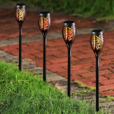 POCHODNIA LAMPA SOLARNA TAŃCZĄCE PŁOMYKI 12 LED SMD 7X7X49CM - 12szt