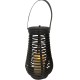 LAMPA SOLARNA RATANOWA 26,5CM BRĄZOWA