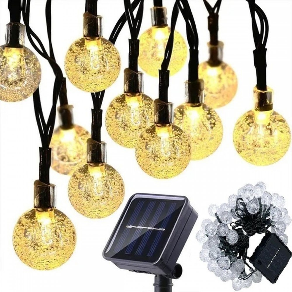 LAMPA SOLARNA OGRODOWA GIRLANDA ŁAŃCUCH SOLARNY 6M 40LED