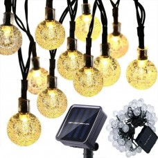 LAMPA SOLARNA OGRODOWA GIRLANDA ŁAŃCUCH SOLARNY 6M 40LED