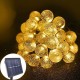 LAMPA SOLARNA OGRODOWA GIRLANDA ŁAŃCUCH SOLARNY 6M 40LED