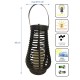 LAMPA SOLARNA RATANOWA 26,5CM BRĄZOWA