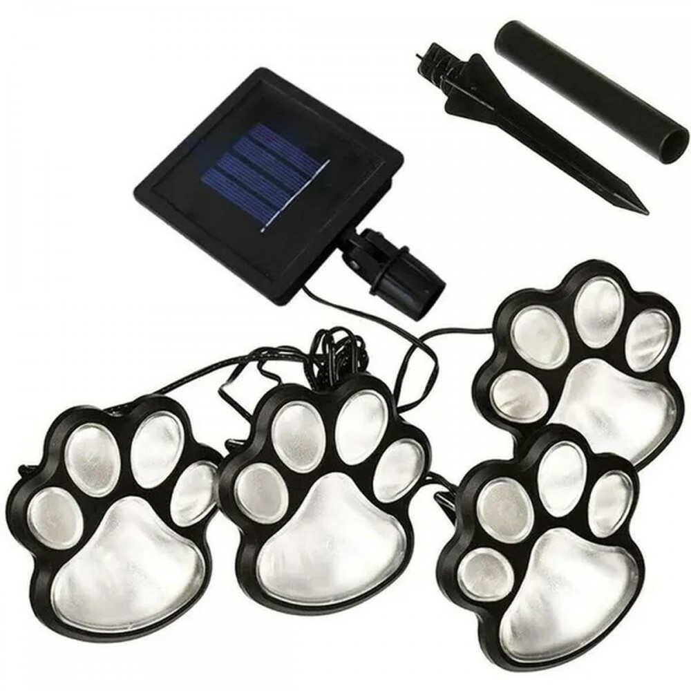 LAMPA SOLARNA ŁAŃCUCH SOLARNY 3M 4 ŁAPKI