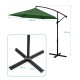 PARASOL OGRODOWY 300CM SKŁADANY NA WYSIĘGNIKU ZIELONY ANTRACYT