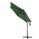 PARASOL OGRODOWY 300CM SKŁADANY NA WYSIĘGNIKU ZIELONY ANTRACYT