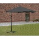 PARASOL OGRODOWY 300CM SKŁADANY NA WYSIĘGNIKU SZARY ANTRACYT