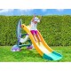 ZJEŻDŻALNIA ŚLIZGAWKA OGRODOWA PLASTIKOWA DLA DZIECI XXL 204x112x123CM SŁOŃ