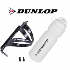 BIDON ROWEROWY DUNLOP 750ML Z KOSZYKIEM BIAŁY