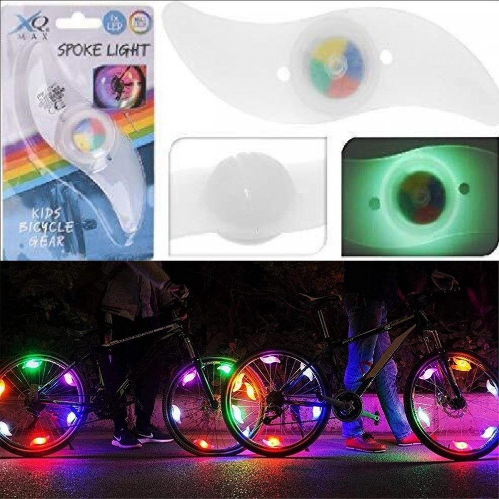 OŚWIETLEIE ROWEROWE NA SZPRYCHY 125MM LED