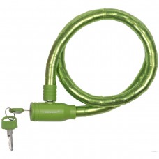 ZAPIĘCIE ROWEROWE SPIRALNE NA KLUCZ 18MMx80CM DUNLOP - ZIELONY