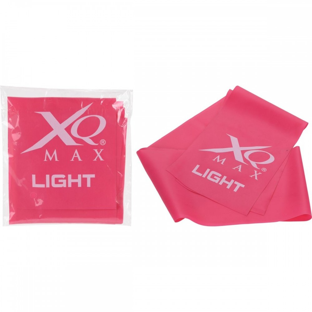 TAŚMA FITNESS GUMA DO ĆWICZEŃ XQMAXLIGHT 0,25MM RÓŻOWA