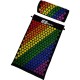 MATA Z PODUSZKĄ DO AKUPRESURY JOGI MASAŻU WIELOKOLOROWA 67x42x2CM EB FIT