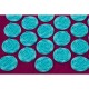 MATA Z PODUSZKĄ DO AKUPRESURY JOGI MASAŻU FIOLETOWO-NIEBIESKA 128x48x2CM EB FIT