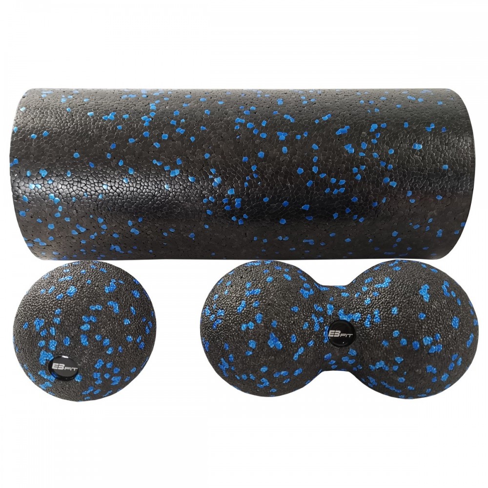 ZESTAW DO MASAŻU 3W1 ROLLER 2 x PIŁKA EB FIT