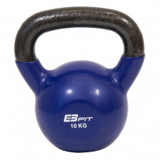 HANTLA ŻELIWNA KETTLEBELL 10 KG ODWAŻNIK EB FIT