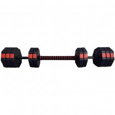 REGULOWANE HANTLE TRENINGOWE 2x15KG Z FUNKCJĄ SZTANGI EB FIT