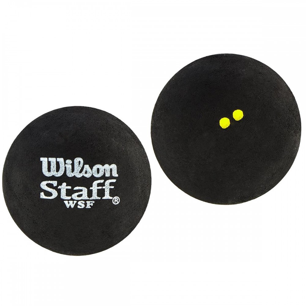 PIŁKA DO SQUASHA WILSON STAFF 2SZT DOUBLE YELLOW DOTEXTRA SLOW