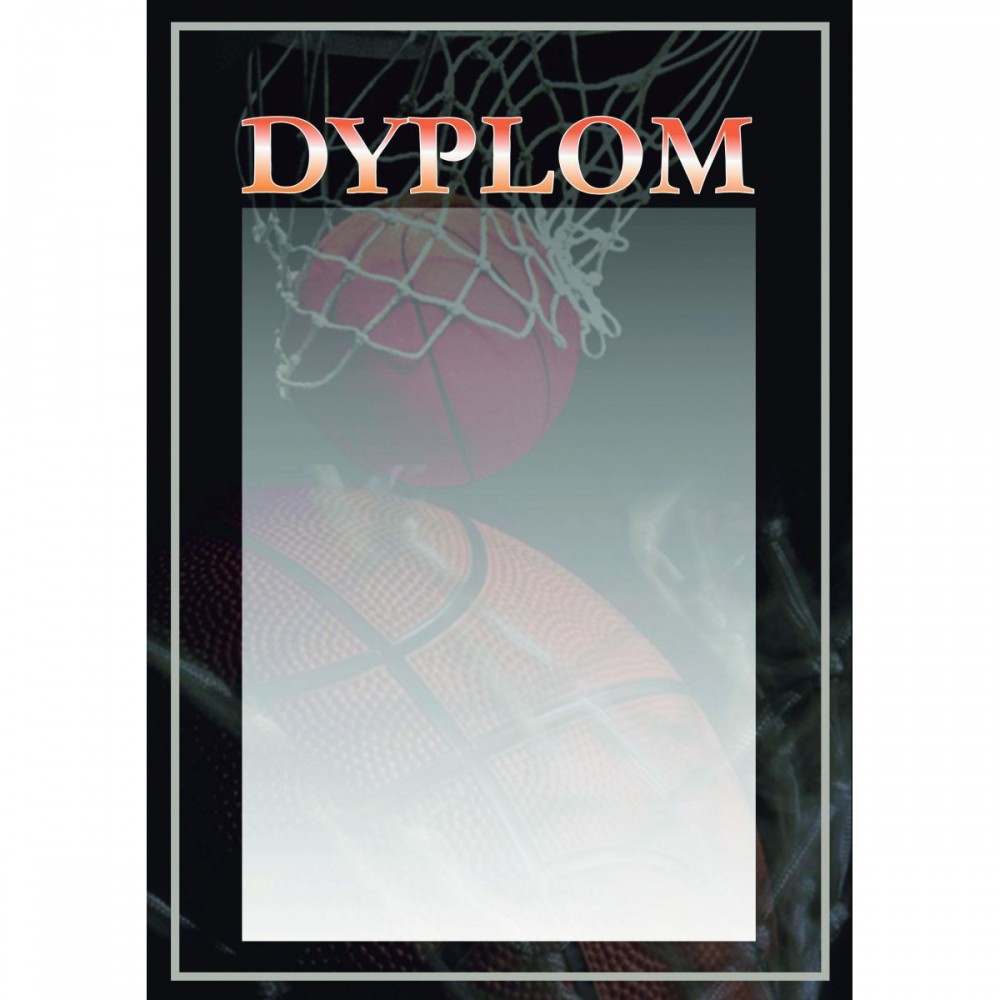 Dyplom papierowy - koszykówka (25 szt.) DYP88
