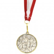 MEDAL PROMO 40mm BIEGI SREBRNY 268612