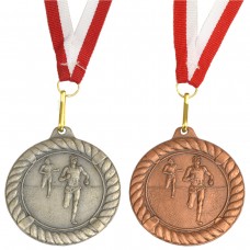 MEDAL PROMO 50mm BIEGI SREBRNY 268643