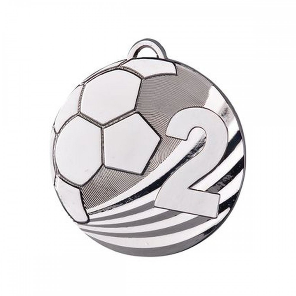 Medal zamak srebrny piłka nożna